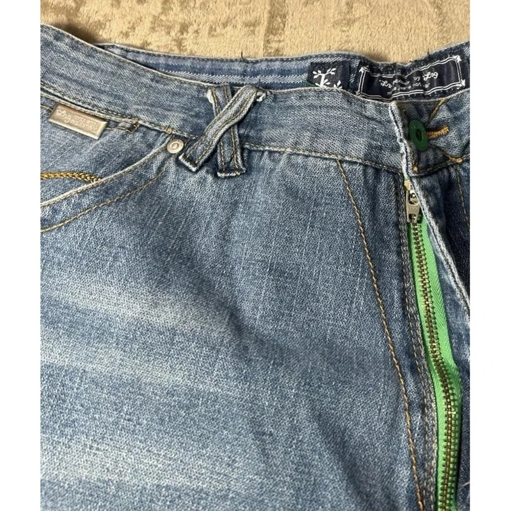 LRG Jeans Mens Measured 46x34 Baggy Wide Leg Blue Denim Streetwear Y2K